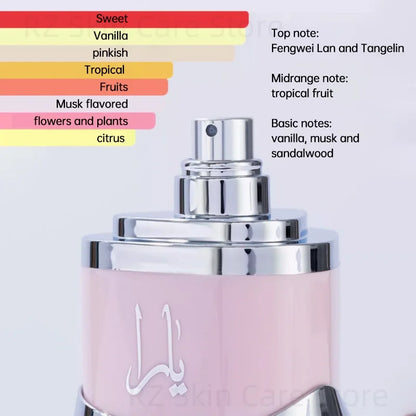 Yara Asad Perfume Hombre Women Musk Vanilla Cologne Men De Mujer Fragrance Sets Candy Lattafa Khamrah Perfumes Originales 100ml - GabyFit Goods