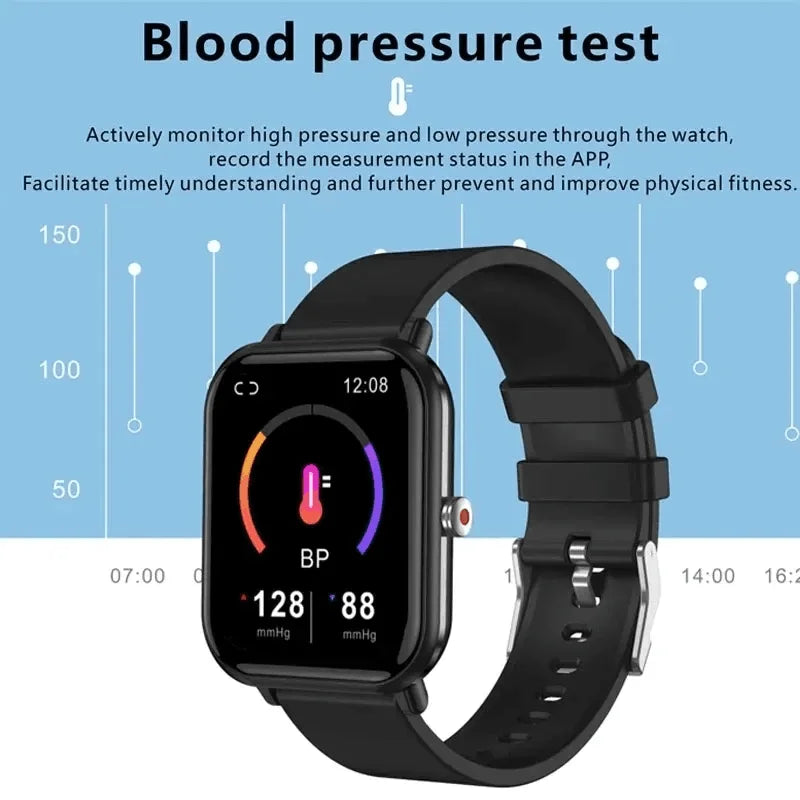 LIGE 2024 New Q9 Pro Smart Watch Body Temperature Monitor Music Control Sports Waterproof Smart Watch for Men Women Smartwatch - GabyFit Goods