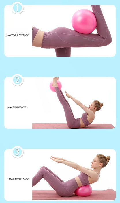 Yoga Pilates Explosion-Proof Ball Exercise Gymnastic Fitness Balance Gym Core Indoor Training Mini Balls Small Therapy Improves - GabyFit Goods