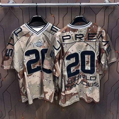 2025 New Men's Quick-drying T-shirt American Fashion Trend Chocolate Chips Camouflage 3D Printing Y2K Streetwear FW20 T-shirt