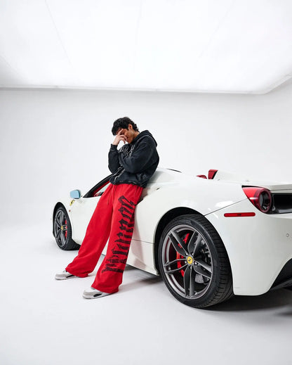 Men's New Summer Gym Training Pants, Harajuku Street Leisure Fitness Cotton Printed Mid-Waist Casual Pants, Designed For Men