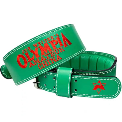 Weightlifting Belt PU Leather Waist Support Gym Belt Unisex Wide Barbell Training Weight Lifting Brace Straps for Fitness
