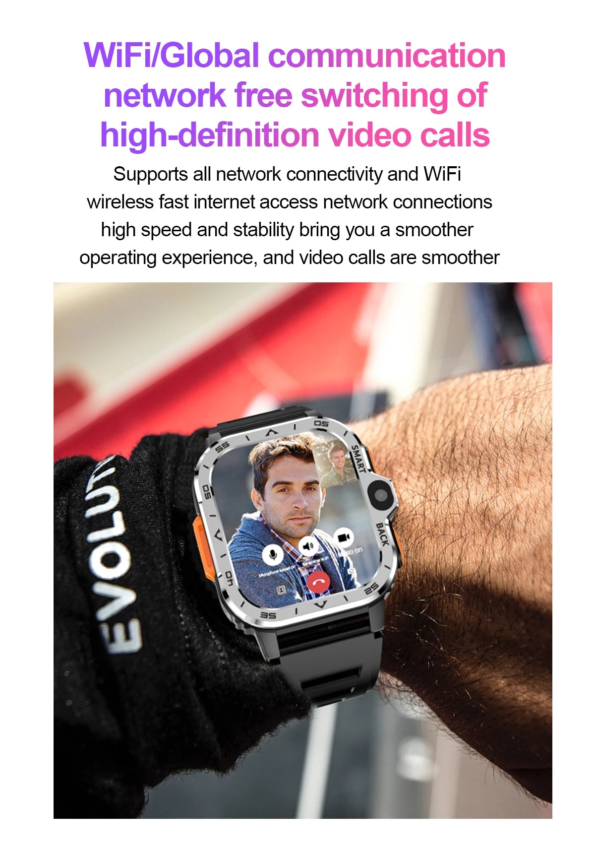 Valdus PGD Android Smart Watch Men GPS 16G/64G ROM Storage HD Dual Camera NFC 2G 4G SIM Card WIFI Wireless Fast Internet Access - GabyFit Goods