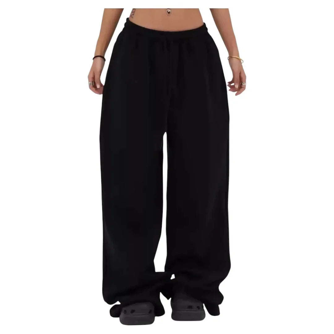 Street Dance Casual Pants Women's Spring Autumn New Straight Sport Sweatpants Loose Versatile Wide Leg Long Trous