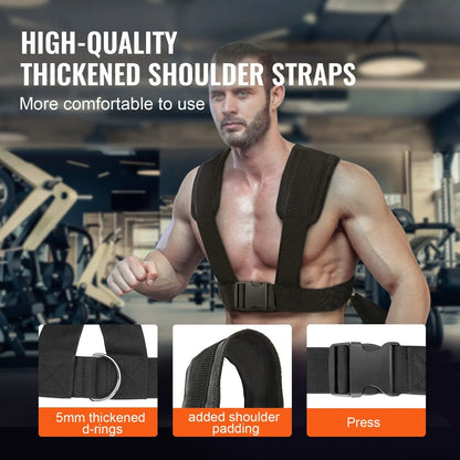 Weight Training Sled, Pull Push Power Sled, Fitness Strength Resistance Training, Steel Workout Equipment for Athletic Exercise