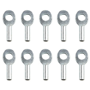 10pcs Gym Pulley Machine Cable Eyelet Terminal Wire Rope Port Joint Stopper Gym Gyms Steel Wire Gym Pulley Machine Cable Eyelet