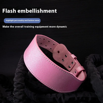 Pink Flash Fitness Belt Weightlifting Powerlifting Belts Gym Fitness Deadlift Pull Up Waist Support Squat Guard Waist Protection