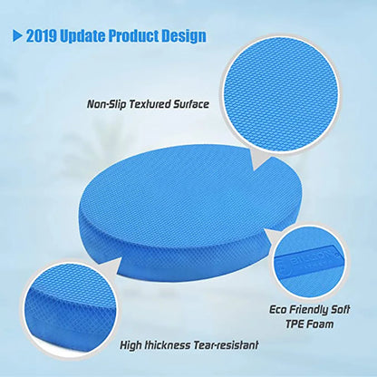 TPE Balance Pad Yoga Cushion Foam Board Soft Balance Bricks Gym Fitness Exercise Mat Gym Oval Non Slid Accessories Exercise - GabyFit Goods