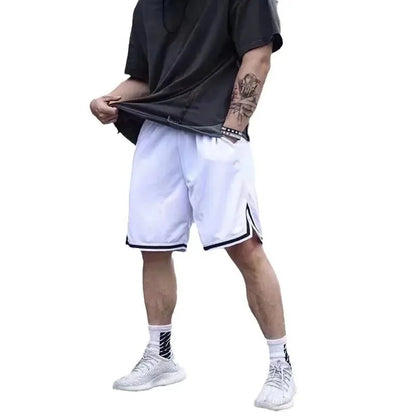 Summer Sports Shorts Men's Casual Five-point Pants Trend Loose Basketball Outer Wear Big Pants Pants Mesh Thin Section