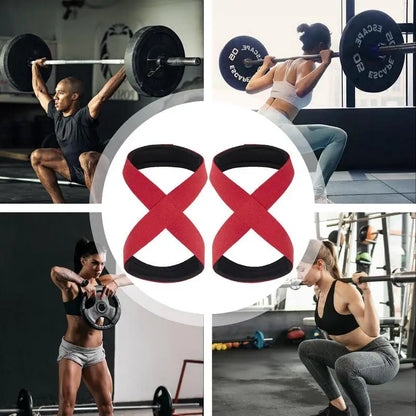 Weight Lifting Strap Gym Grip Strap Wrist Strap Barbell Straps Non-Slip 2 Pcs Grip Lifting Straps Gym Straps For Weightlifting - GabyFit Goods