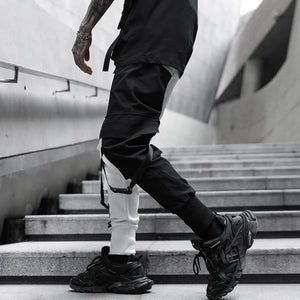 2023 Hip Hop Pants For Men Joggers Casual Streetwear Harem Pants Homme Male Trousers Ribbons Sweatpants
