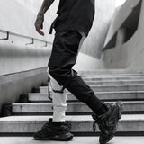 2023 Hip Hop Pants For Men Joggers Casual Streetwear Harem Pants Homme Male Trousers Ribbons Sweatpants