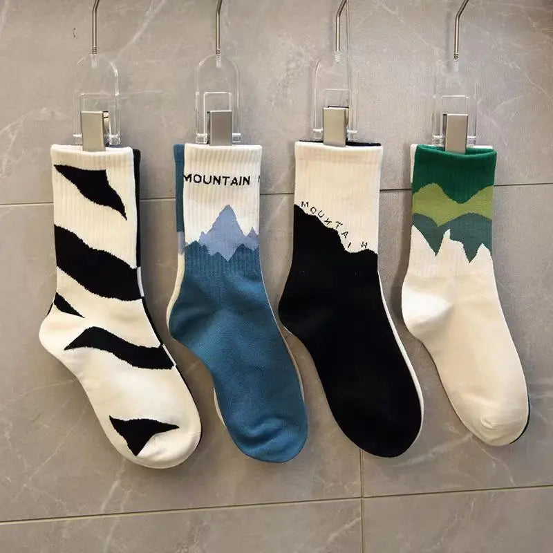 4 Pairs Of Fashionable And Soft AB Socks, Comfortable And Breathable Men's And Women's Socks, Suitable For Running And Fitness - GabyFit Goods