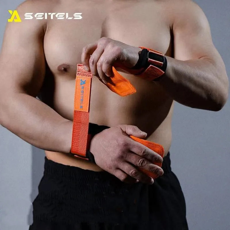 1Pair Gym Pads Cowhide Gym Gloves Grips Anti-Skid Weight Power Belt Lifting Pads Deadlift Belt Workout Palm Protection Lu
