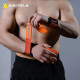 1Pair Gym Pads Cowhide Gym Gloves Grips Anti-Skid Weight Power Belt Lifting Pads Deadlift Belt Workout Palm Protection Lu