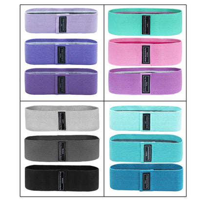 Squat glute workout Non-slip trainer thick band Fabric Resistance Elastic Booty Bands Stretch Fitness Strips Loops Yoga Equipmet - GabyFit Goods