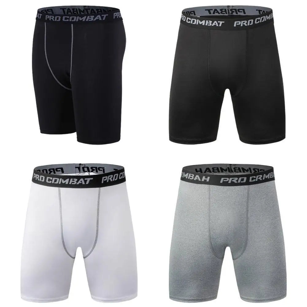 Men's Leggings Compression Pants Sports Leggings Basketball Quarter Shorts Quick Drying Running Training Stretch Fitness Pants - GabyFit Goods