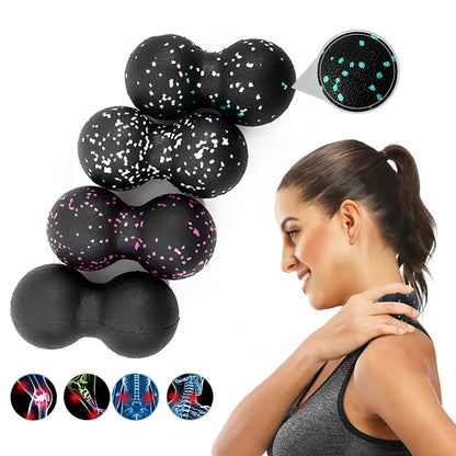 Yoga Peanut Balls Body Massage Fascia Ball Suit Foam Block High Density Muscle Relaxation Lacrosse Exercise Fitness Relieve Pain - GabyFit Goods