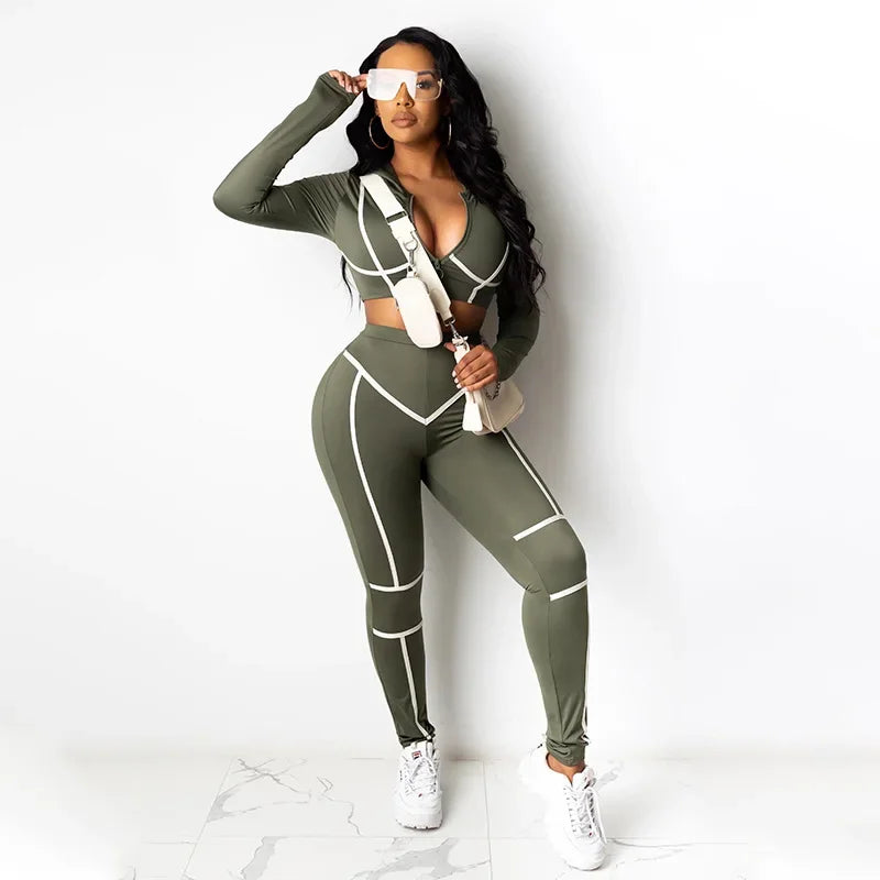 Fitness Set Sport Tracksuit Yoga Set 2 Piece Sets Workout Long Sleeve Seamless Sportwear Gym Set Push Up Bodysuit for Women 2024