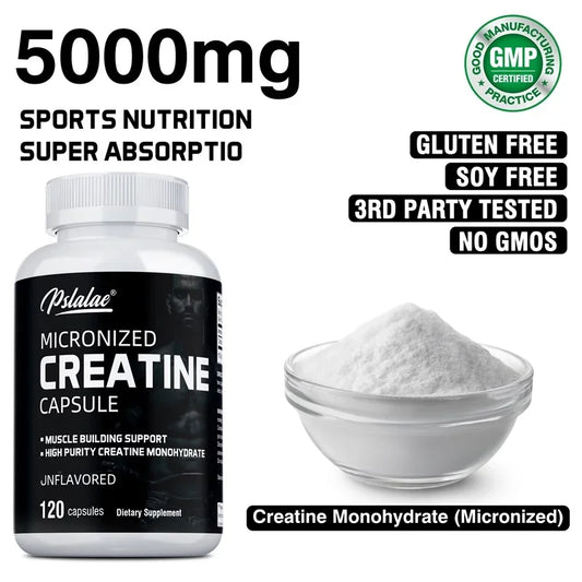 Creatine Monohydrate - 5000 Mg Per Serving, Pre-workout Creatine To Help Build Muscle, Enhance Energy and PerformanceSupplements