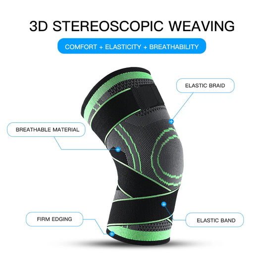 Sports Compression Knee Brace Elastic Support Pads Knee Pads Fitness Equipment Volleyball Basketball Cycling 2023 - GabyFit Goods