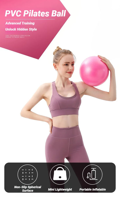 Yoga Pilates Explosion-Proof Ball Exercise Gymnastic Fitness Balance Gym Core Indoor Training Mini Balls Small Therapy Improves - GabyFit Goods