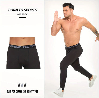 High-Performance Compression Leggings for Men Fitness Workouts Tights for Enhanced Fitness Performance and Running Comfort - GabyFit Goods