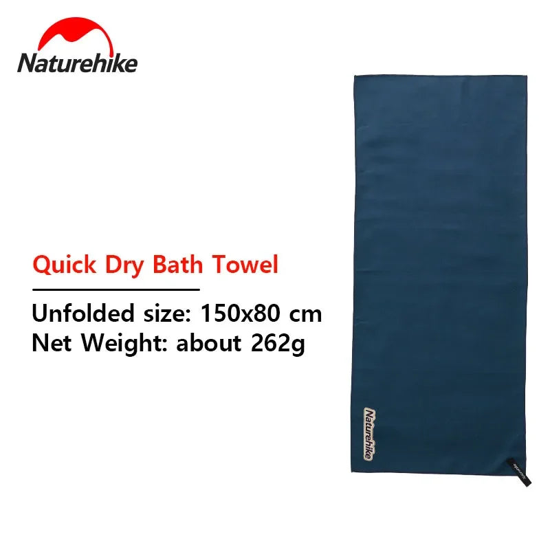 Naturehike Quick Dry Towel Lightweight Outdoor Microfiber Sports Gym Towel with Storage Bag Swimming Camping Beach Gym Towels - GabyFit Goods