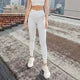 Slanted Shoulder Hollowed Out Lace Tight Top for Women with Chest Cushion, Nude Sports Vest, Fitness Suit, Beautiful Back Bra