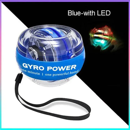 LED Wrist Power Trainer Ball Self-starting Gyro Wrist Hand Ball Arm Hand Muscle Force Fitness Exercise Equipment Strengthener