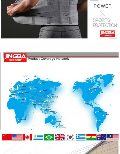 JINGBA SUPPORT Fitness Waist Back Support Belts Sweat Belt Trainer Trimmer Musculation Abdominale Sports Lumbar joint Protector - GabyFit Goods