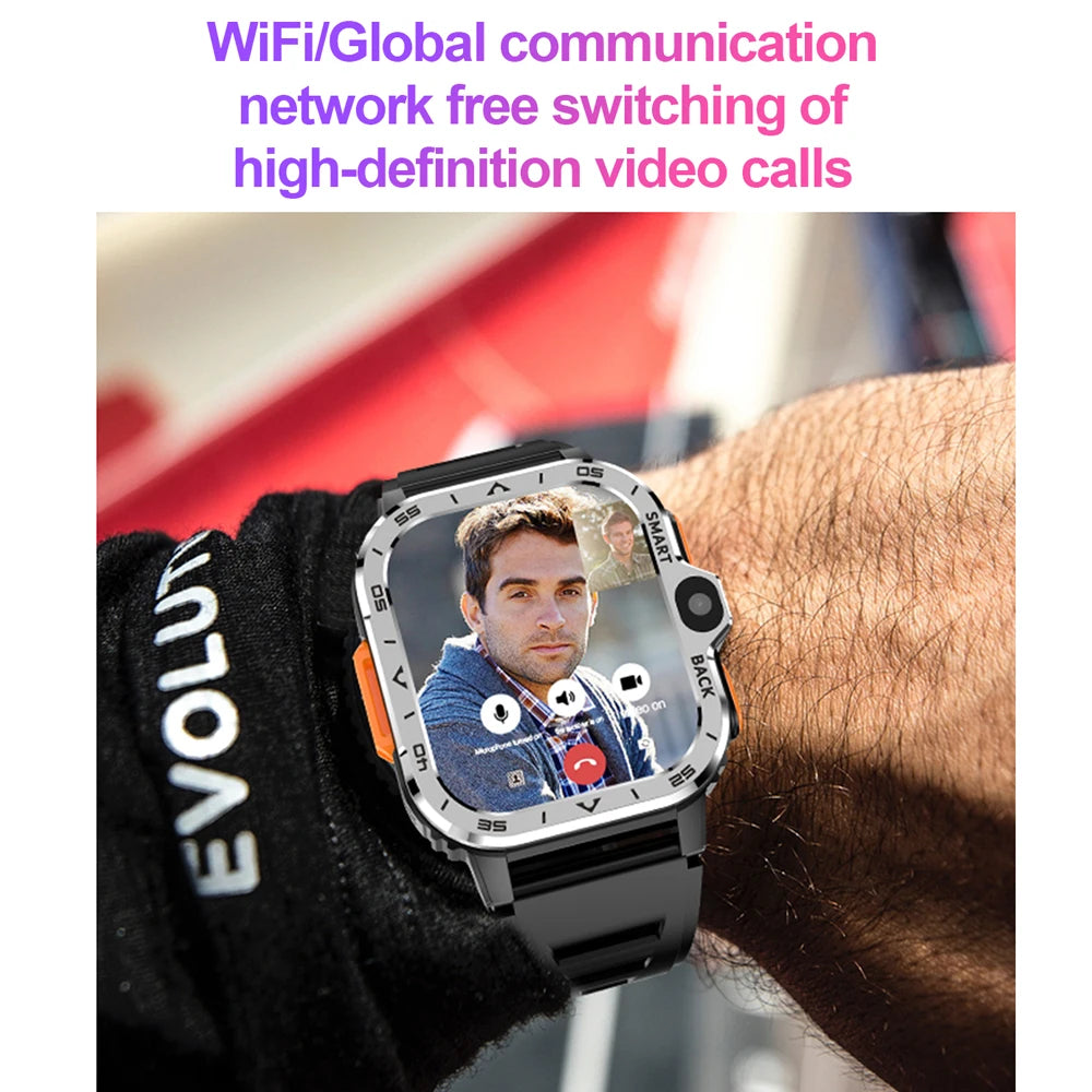 Valdus PGD Android Smart Watch Men GPS 16G/64G ROM Storage HD Dual Camera NFC 2G 4G SIM Card WIFI Wireless Fast Internet Access - GabyFit Goods
