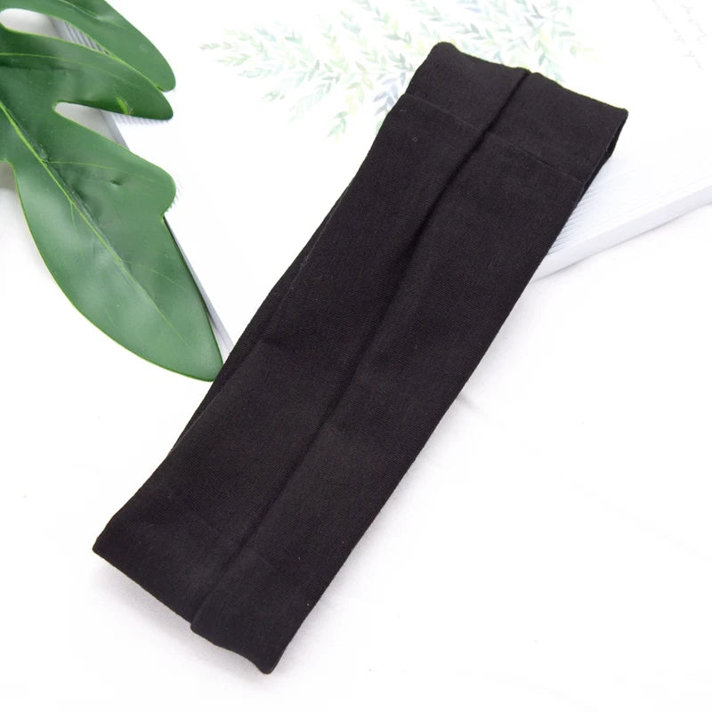 Elastic Cotton HairBand Fashion Headbands for Women Men Solid Running Fitness Yoga Hair Bands Stretch Makeup Hair Accessories - GabyFit Goods