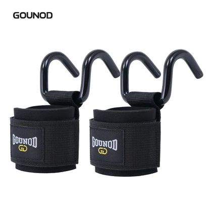 Weight Lifting Hook Grips With Hand-Bar Wrist Straps Gym Workout Powerlifting Heavy Duty Pull-ups Hooks Grips Fitness Gloves