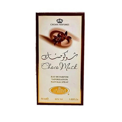 50ml Al-Rehab Choco Musk Eau de Parfum Spray for Women Arabian Dubai Perfume Cologne Fragrance Luxury Crown Perfumes 2025