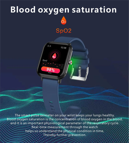 LIGE 2024 New Q9 Pro Smart Watch Body Temperature Monitor Music Control Sports Waterproof Smart Watch for Men Women Smartwatch - GabyFit Goods