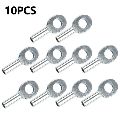 10pcs Gym Pulley Machine Cable Eyelet Terminal Wire Rope Port Joint Stopper Gym Gyms Steel Wire Gym Pulley Machine Cable Eyelet - GabyFit Goods