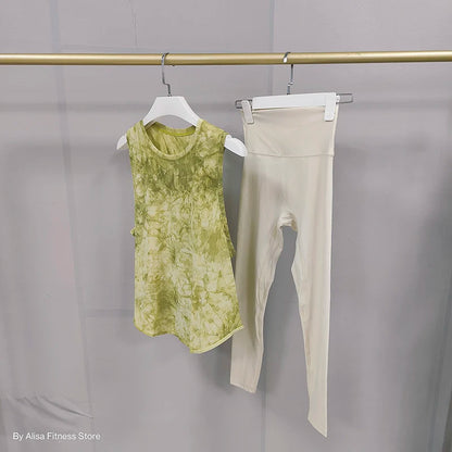 2PCS Seamless Yoga Set Women Gym Clothes Sportswear Yoga Suits Fitness Shirt Set Gym Set Tracksuits Leggings T-Shirt Sports Suit