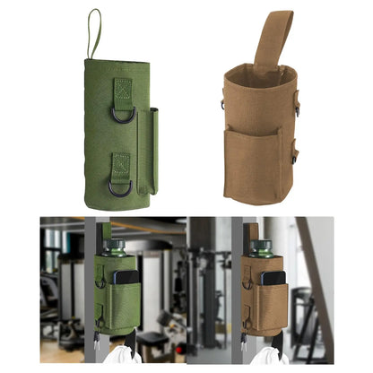 Water Bottle Holder Handbag Gym Water Bottle Carrier Bag for Gym Fitness Easy Attachment to Metal Exercise Equipment - GabyFit Goods