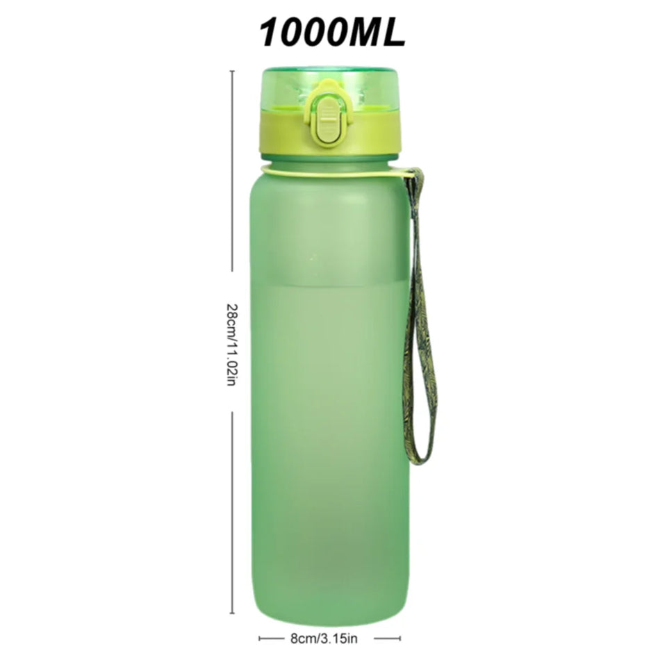 1000ML Sports Water Bottle Leak Proof Drink Bottle Outdoor Travel Portable Gym Fitness Jugs for Office Gym Outdoor Sports
