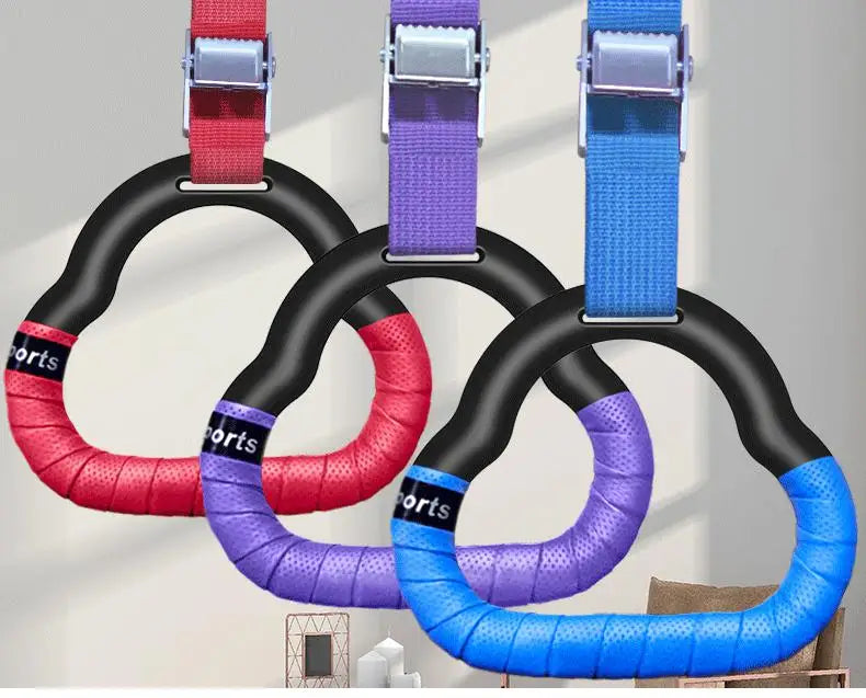 Hanging Ring Home Children's Horizontal Bar Indoor Adult Pull-up Stretch Fitness Equipment Adjustable Ring Pull Training - GabyFit Goods
