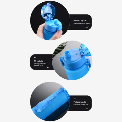1000ML Sports Water Bottle Leak Proof Drink Bottle Outdoor Travel Portable Gym Fitness Jugs for Office Gym Outdoor Sports - GabyFit Goods