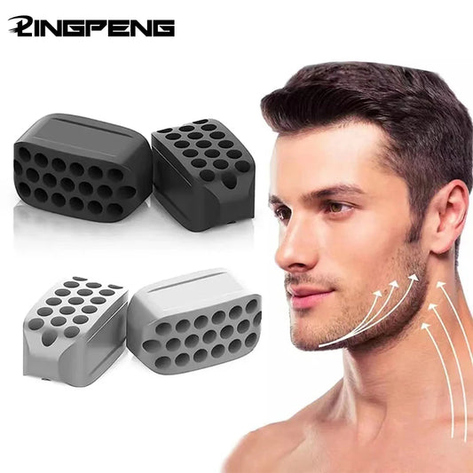 Silicone Jaw Exerciser Facial Toner & Jawline Fitness Ball Neck Toning Equipment Facial Beauty Tool Double Chin Exerciser - GabyFit Goods