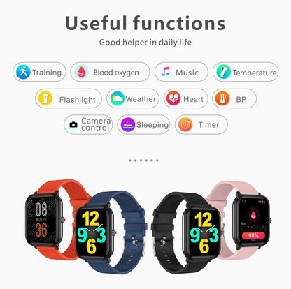 LIGE 2024 New Q9 Pro Smart Watch Body Temperature Monitor Music Control Sports Waterproof Smart Watch for Men Women Smartwatch - GabyFit Goods