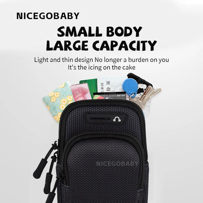 Arm Bag Waterproof sports phone case Money Key Outside Sports Running Fitness Simple Arm Bag with nicegobaby Wrist Bag - GabyFit Goods