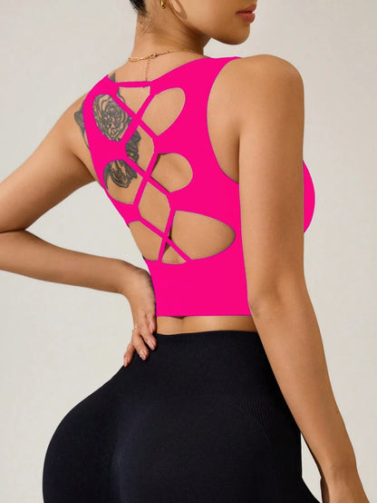 Outdoor sports high-intensity fitness vest sports beautiful back underwear yoga top