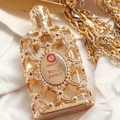 Royal Amber Perfume 100ml – Choose Between Gold and Red Variants Spicy Woody and Gourmand Oriental Scents Long-Lasting Fragrance