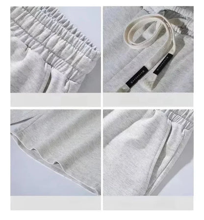 European and American Hip-hop Sports Five-point Pants Men's Trendy Brand Street Loose Wide-leg Casual Drawstring Shorts