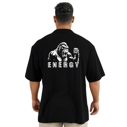 Men's Gym Fitness T-Shirt Summer 100% Cotton T-shirt Barbell Printing Short Sleeves Oversized Running Bodybuilding Sports Wear