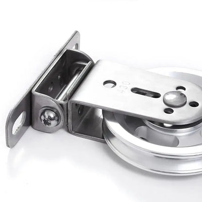 Wall-mounted Gym Home Rotating Silent Pulley Bearing Pulley for DIY Gym Equipment Pulley Block Stainless Steel Mute BearingWheel - GabyFit Goods